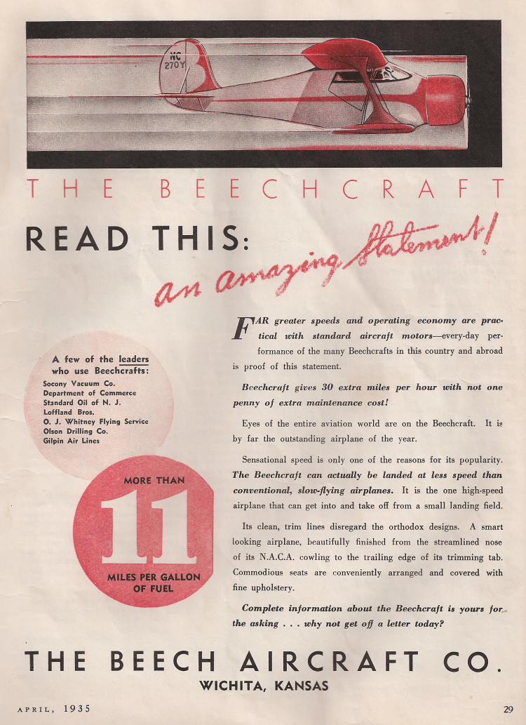 Beechcraft advertisement