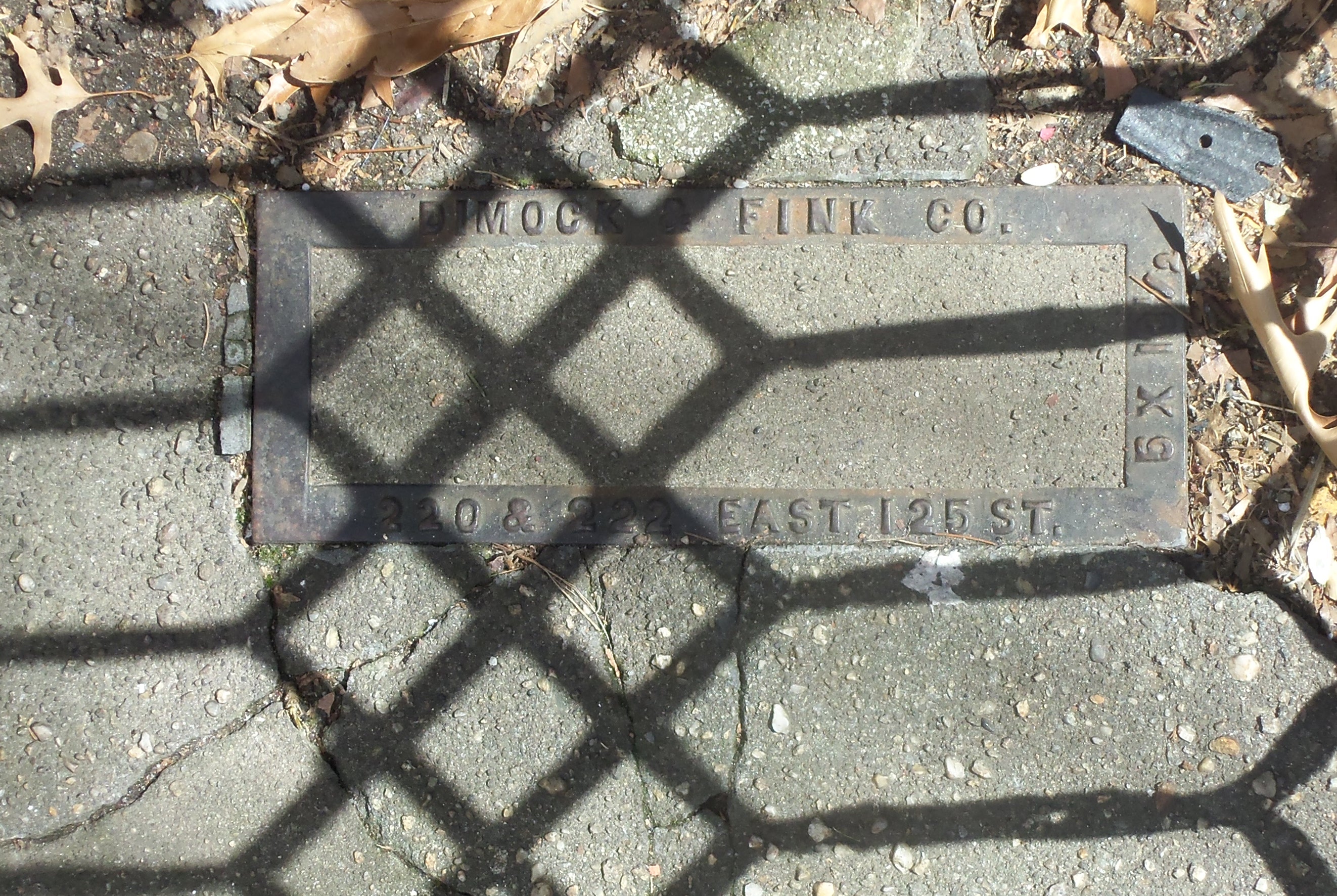 Dimock & Fink building drain cover