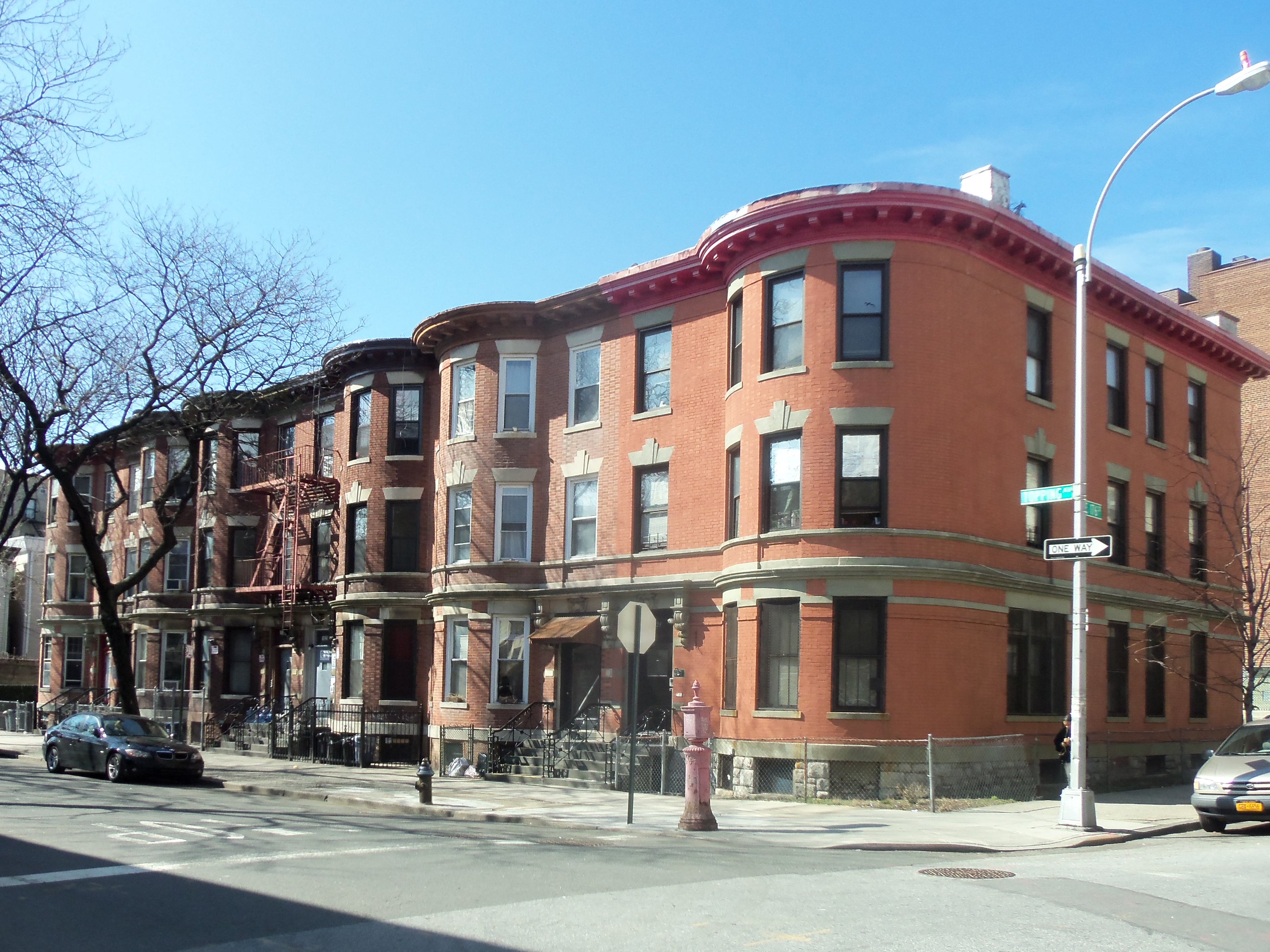 row houses on Topping Avenue at East 176th Street