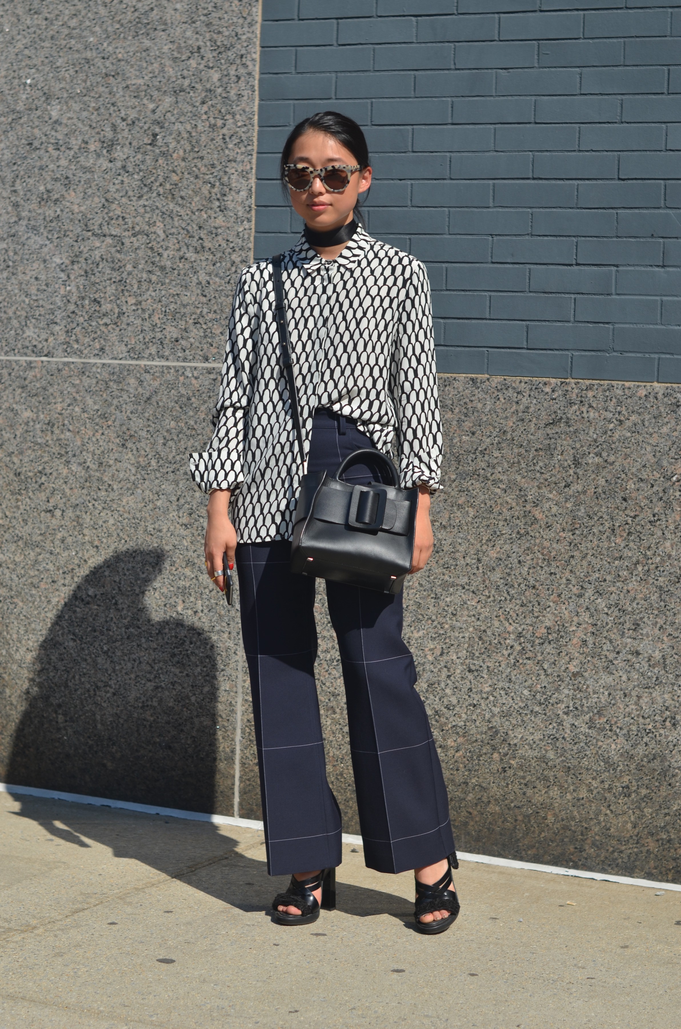 fashion blogger at NYFW