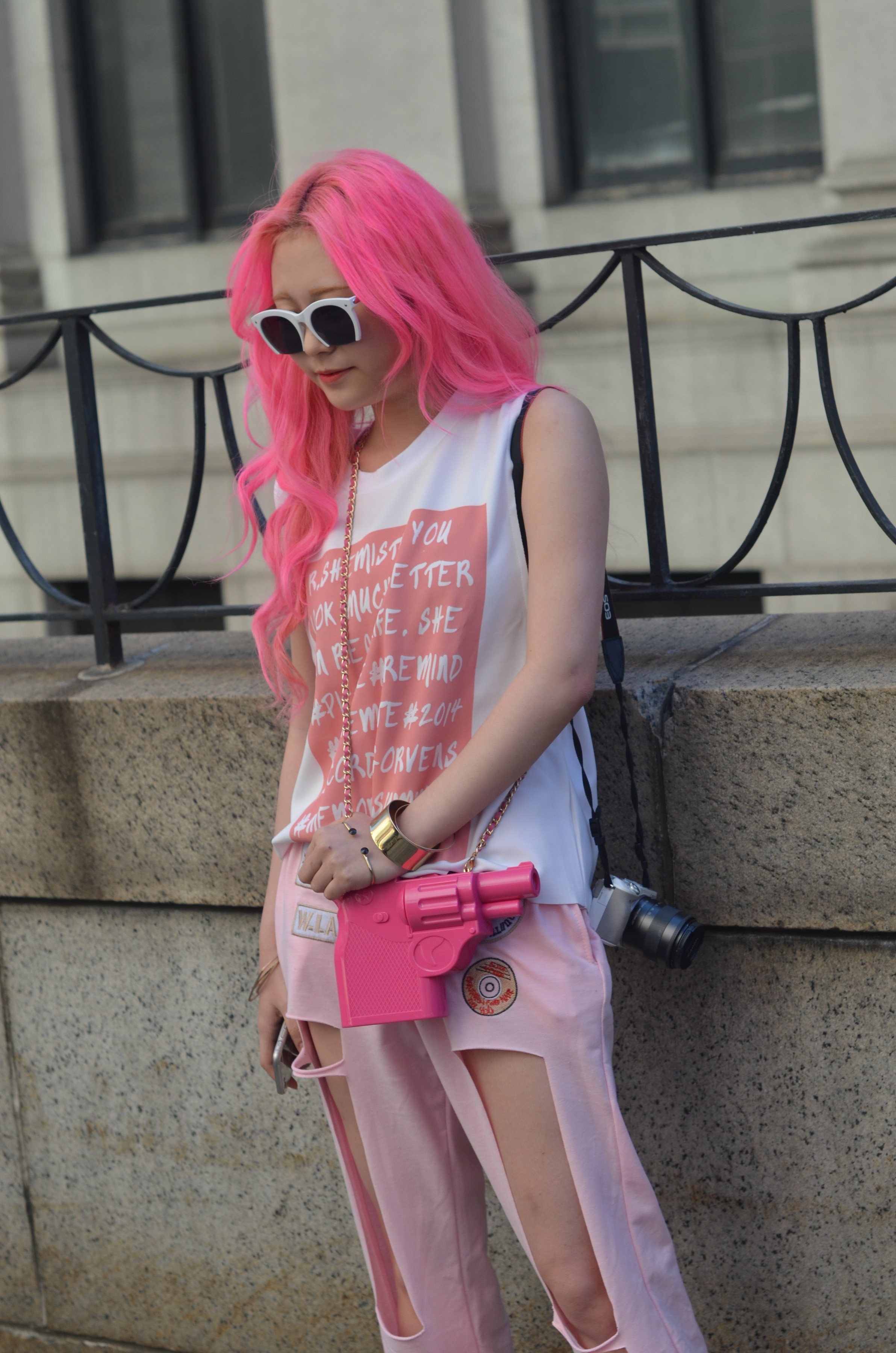 Korean fashion blogger at NYFW
