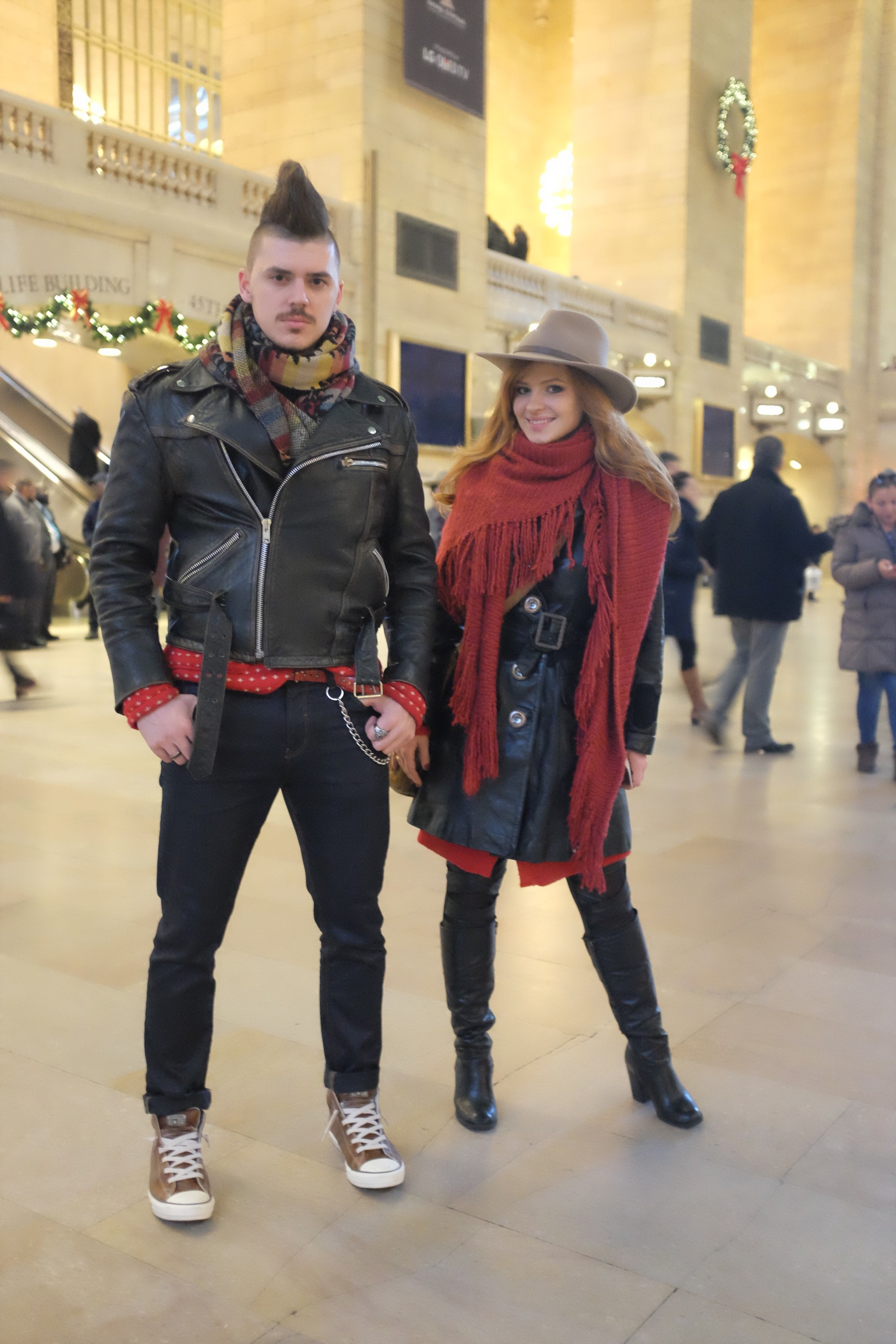 couple in grand central station