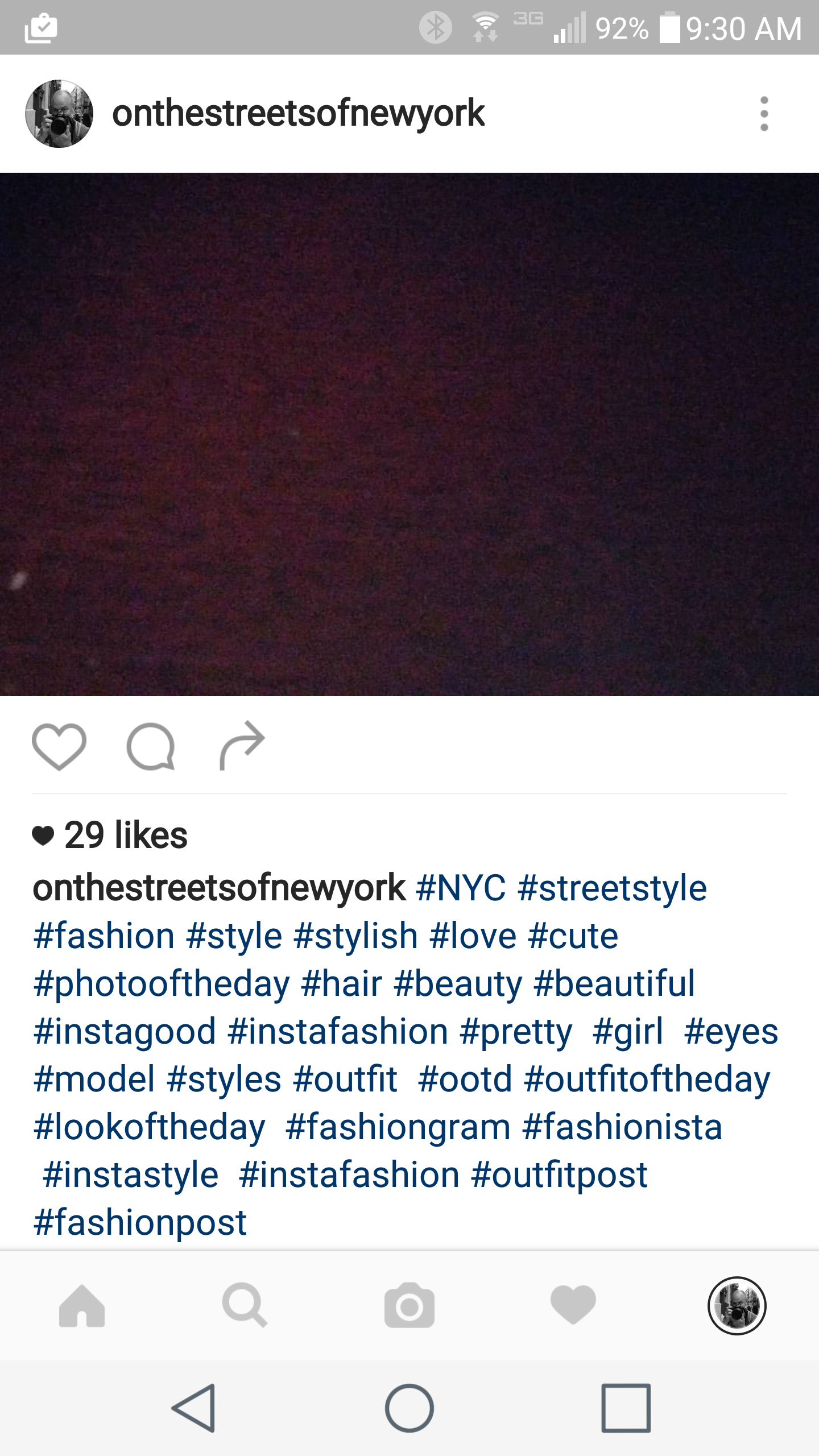 screenshot of an Instagram post with hashtags