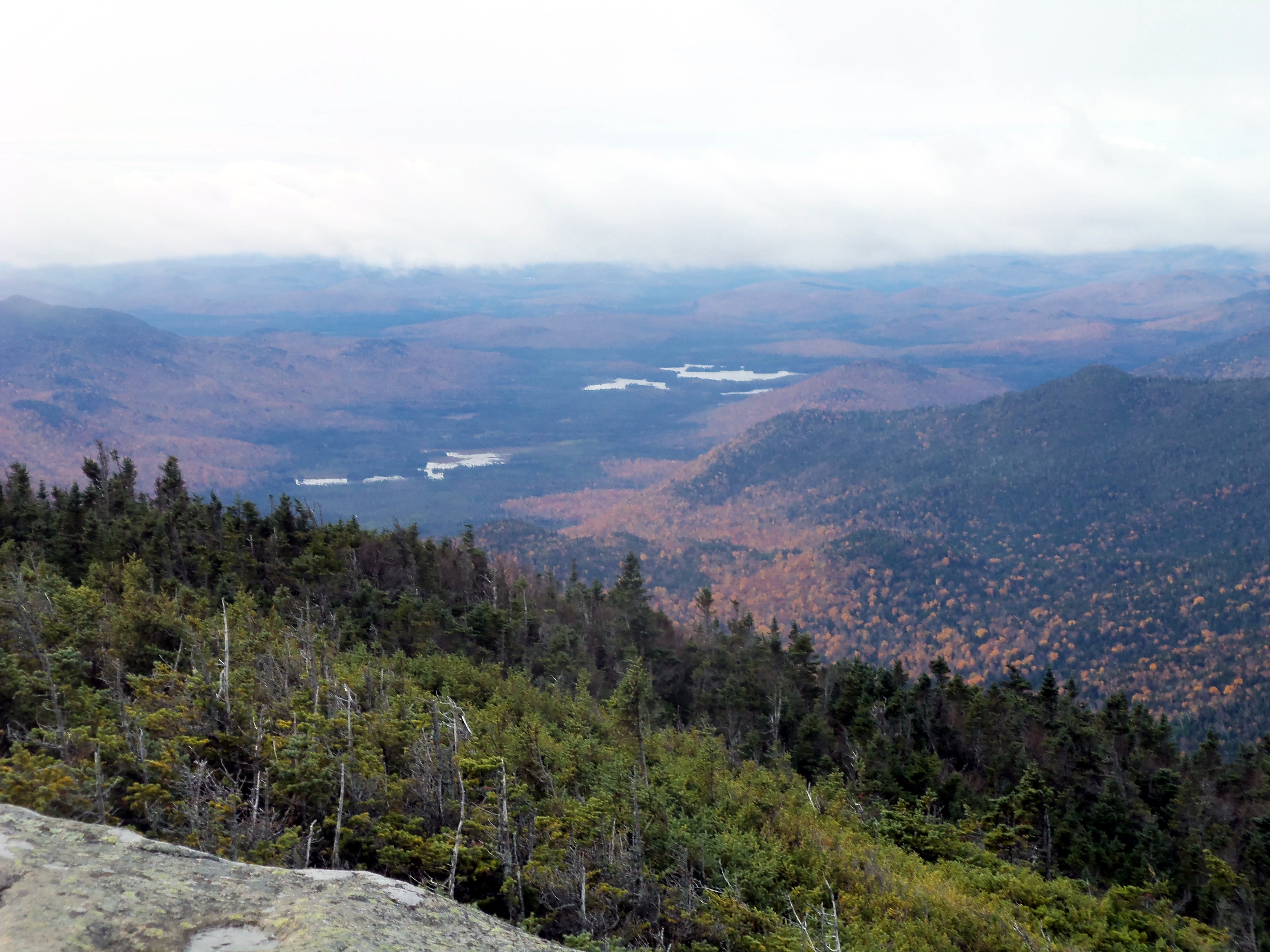Boreas Ponds from Gothics, in the High Peaks