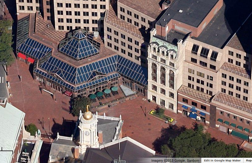 Aerial view of State Street Square, 2008