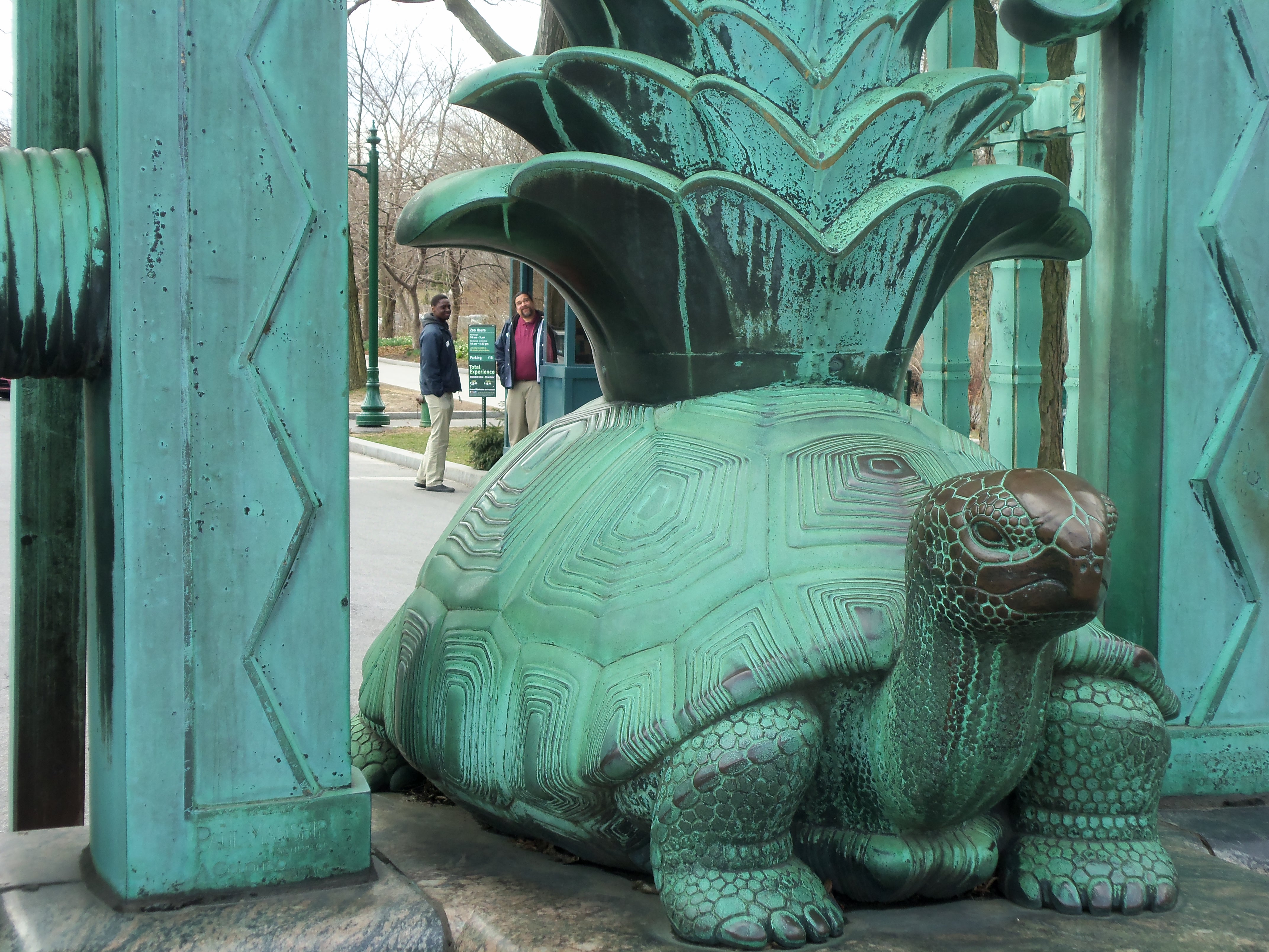 Bronx Zoo, Rainey Gates bronze tortoise