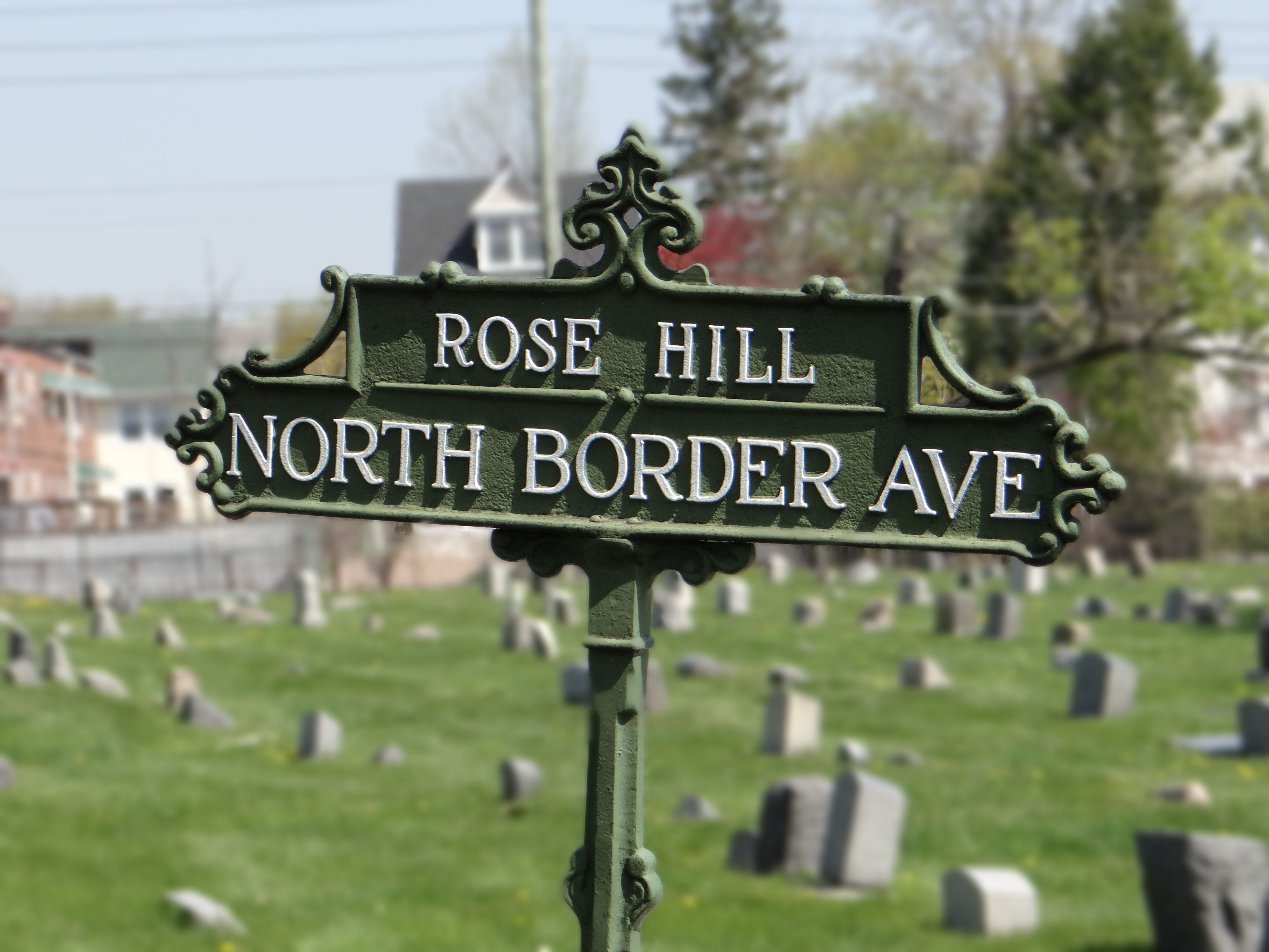 North Border Avenue sign