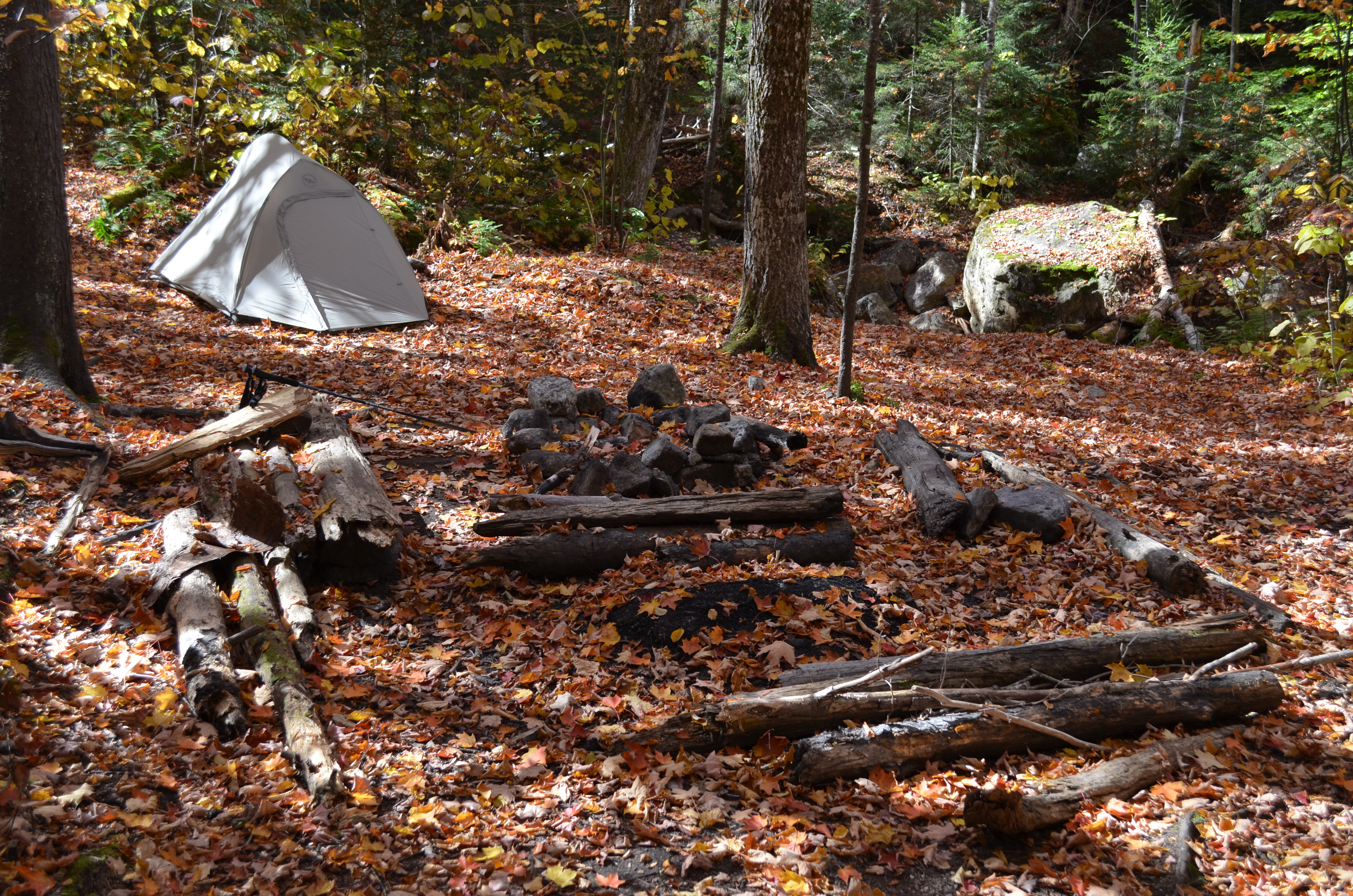 site #1, legal fire area and my tent