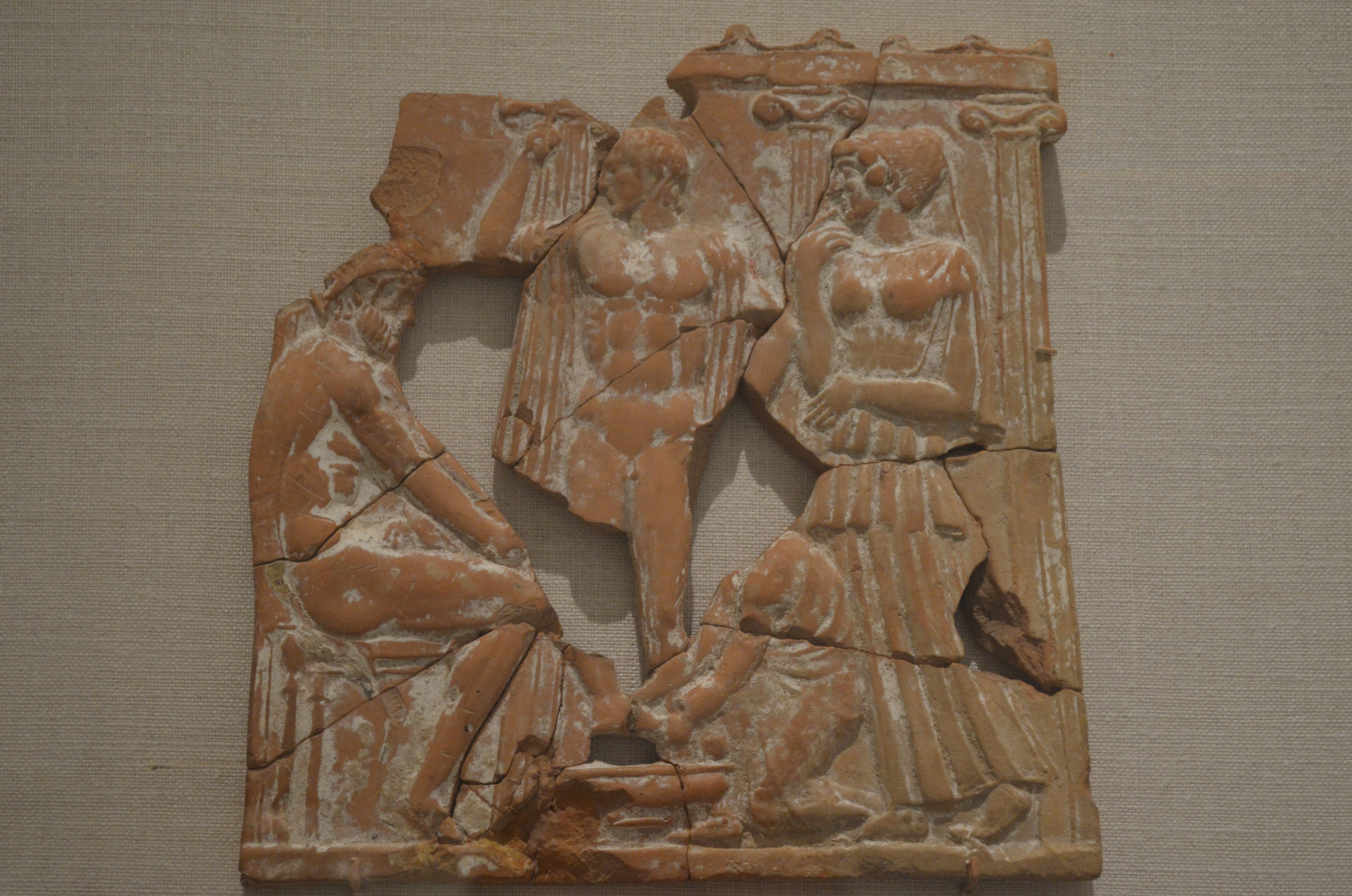 Eurykleia washing Odysseus' feet