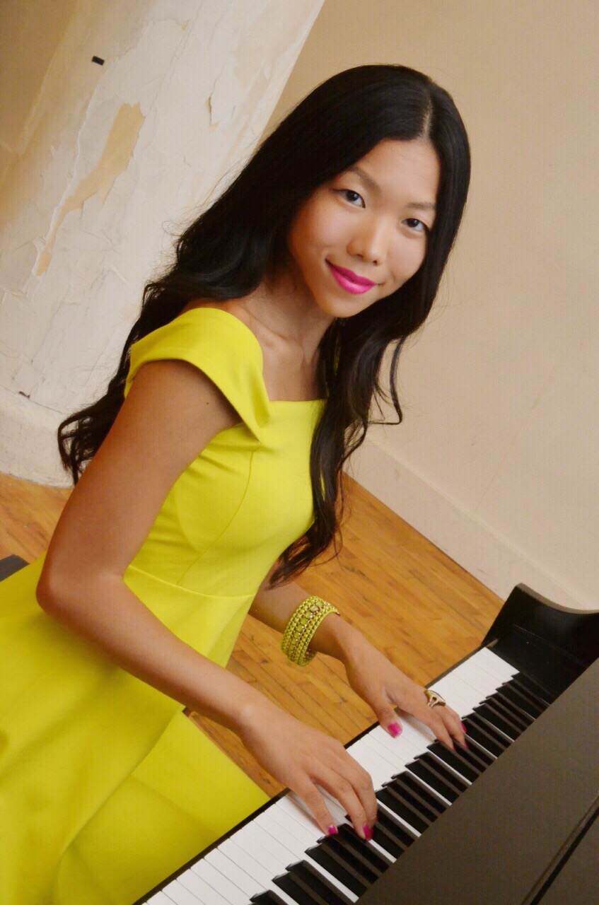 Japanese girl playing piano