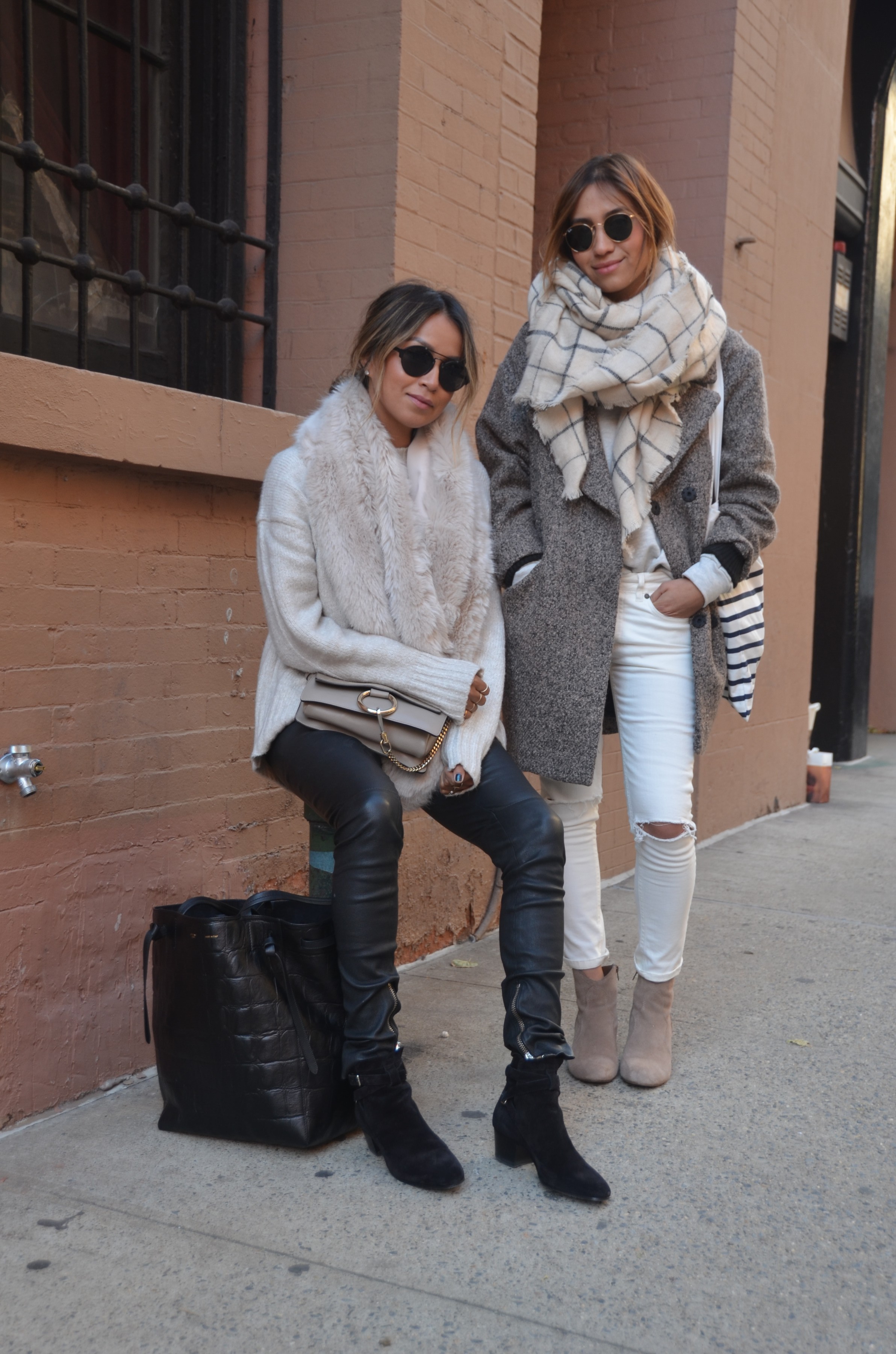 two fashion bloggers