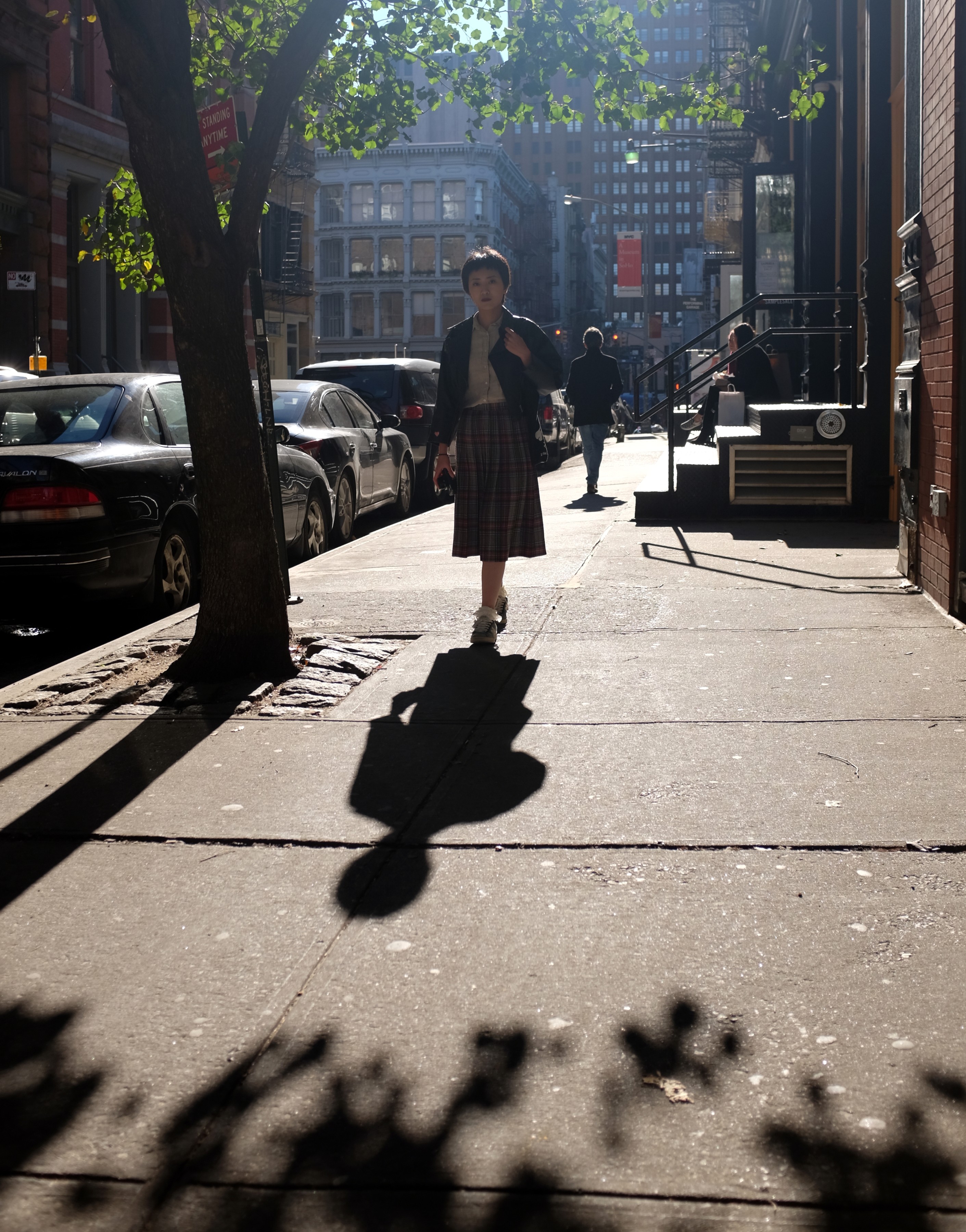 Long shadow on Wooster Street
