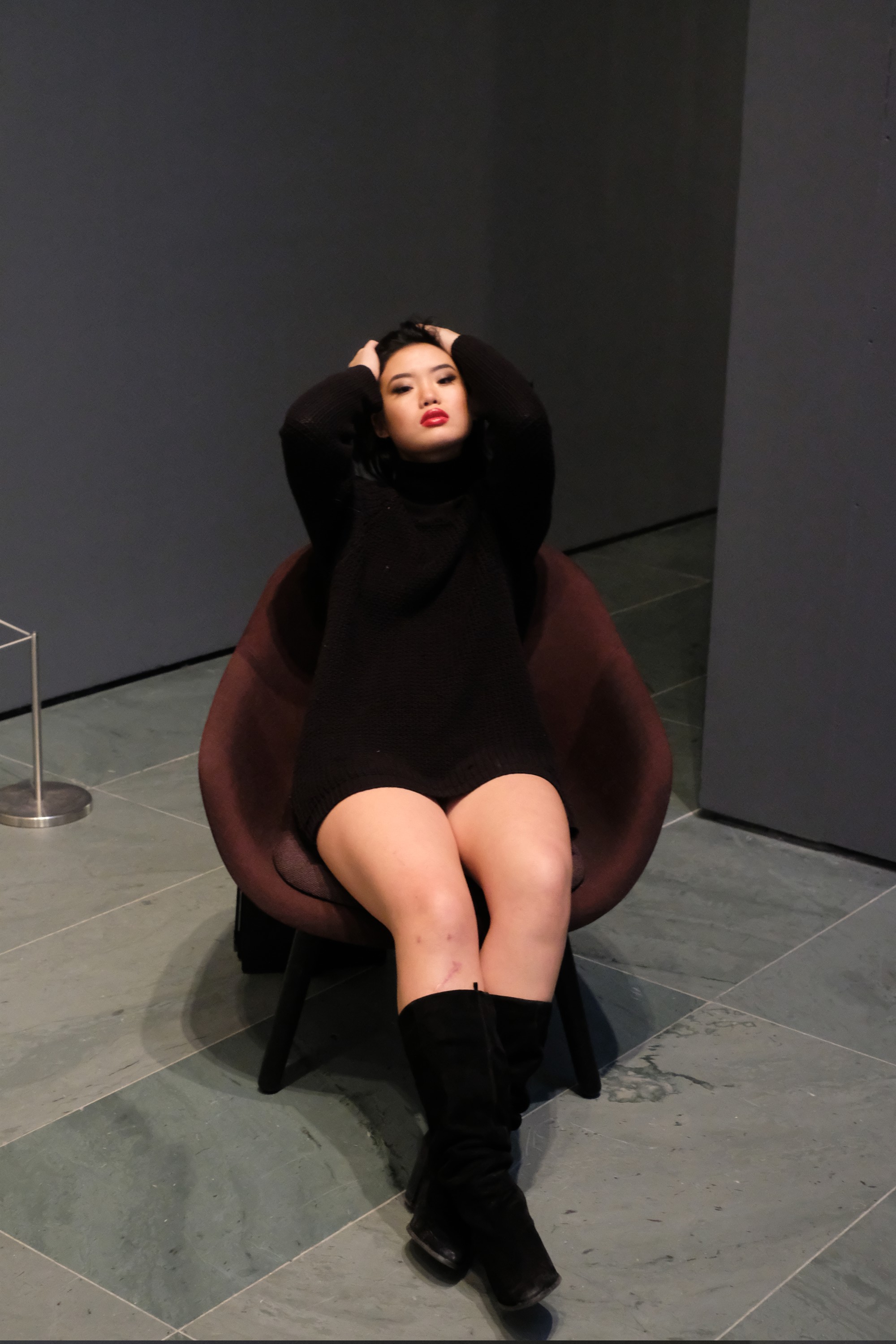 Chinese model at museum