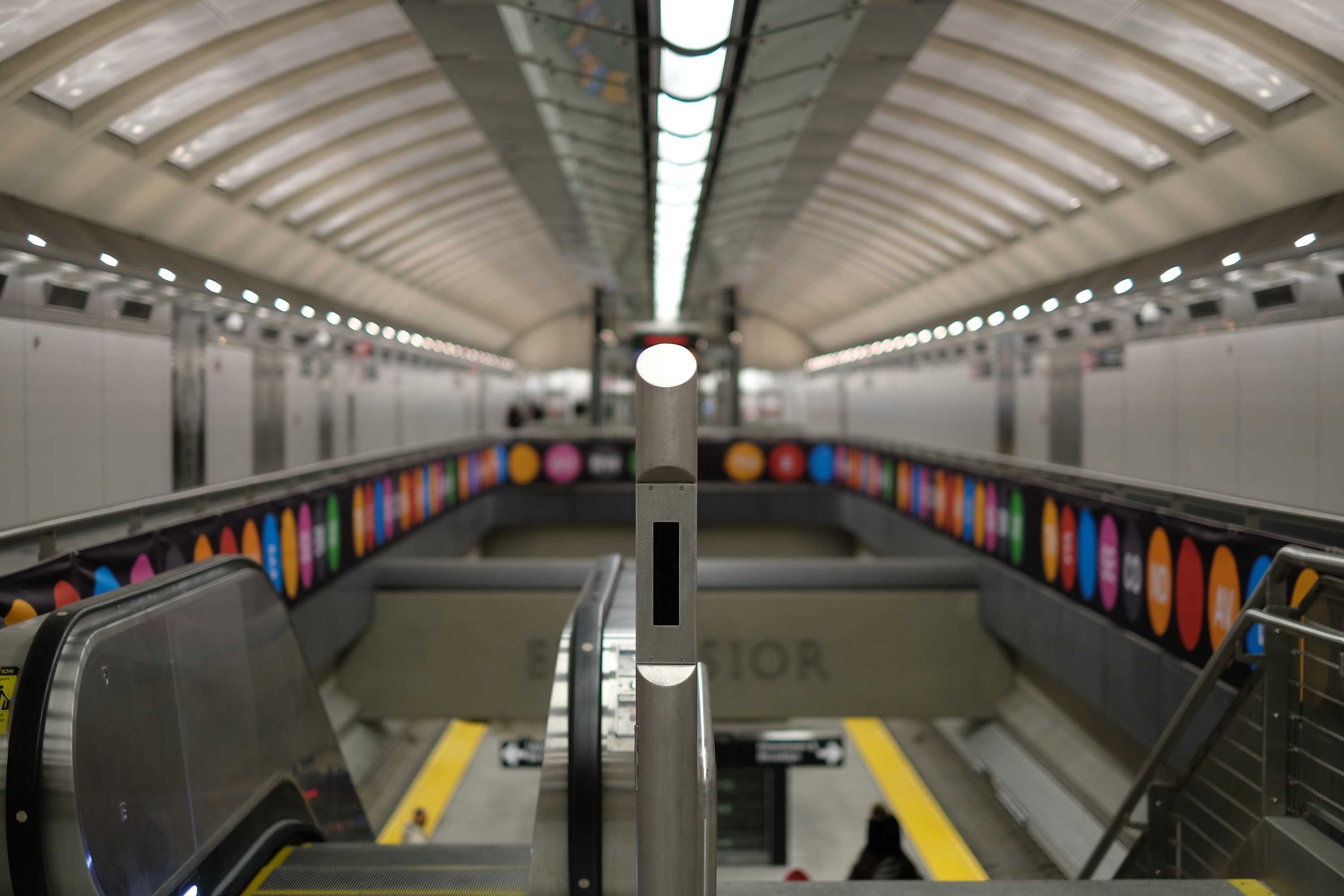 perspective photo of new subway station