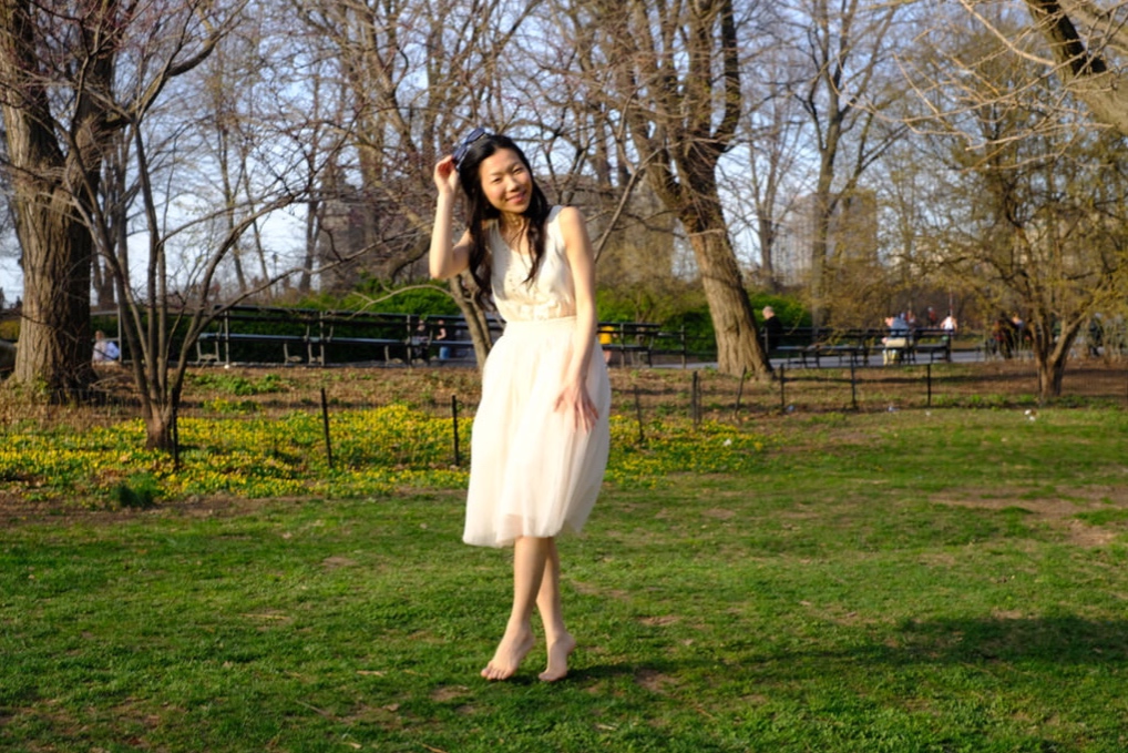japanese girl photoshoot in central park