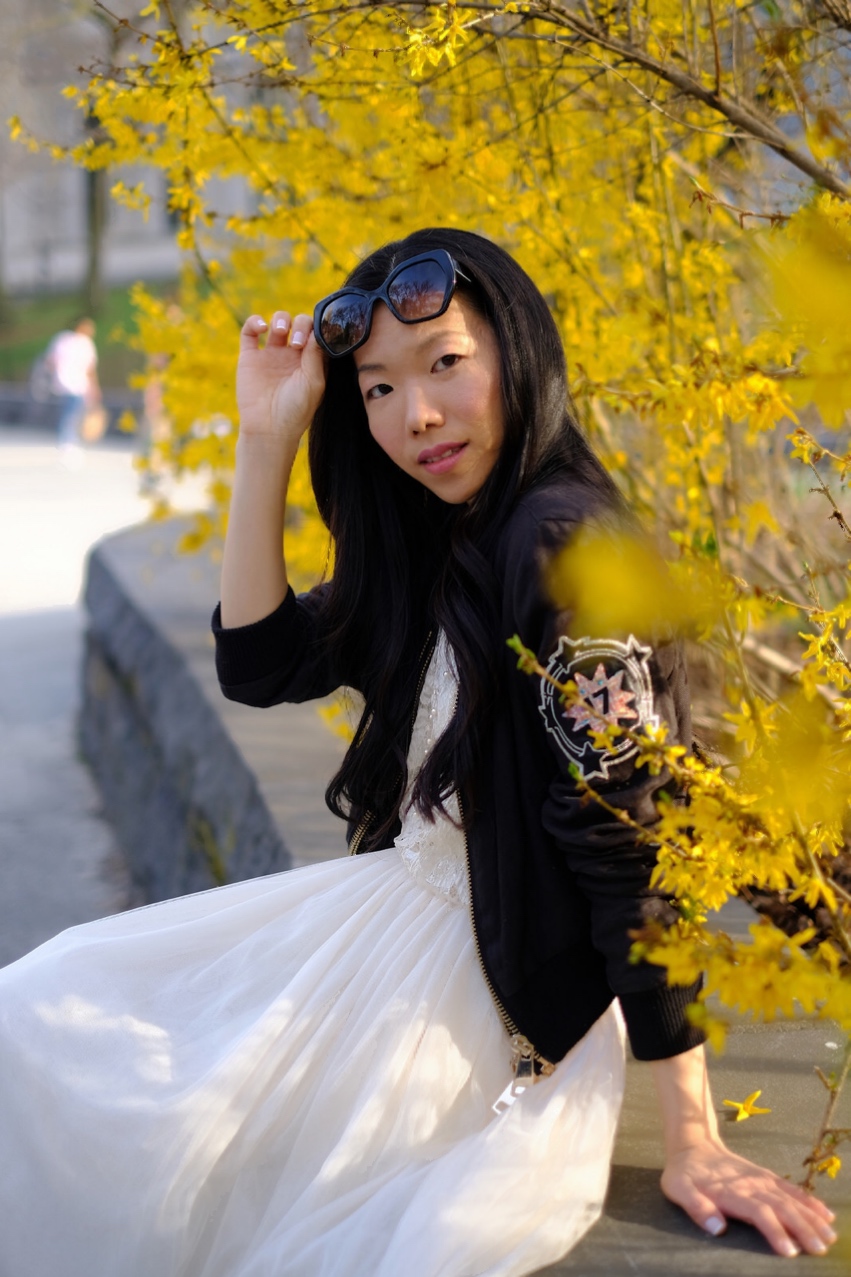 japanese girl photoshoot in central park